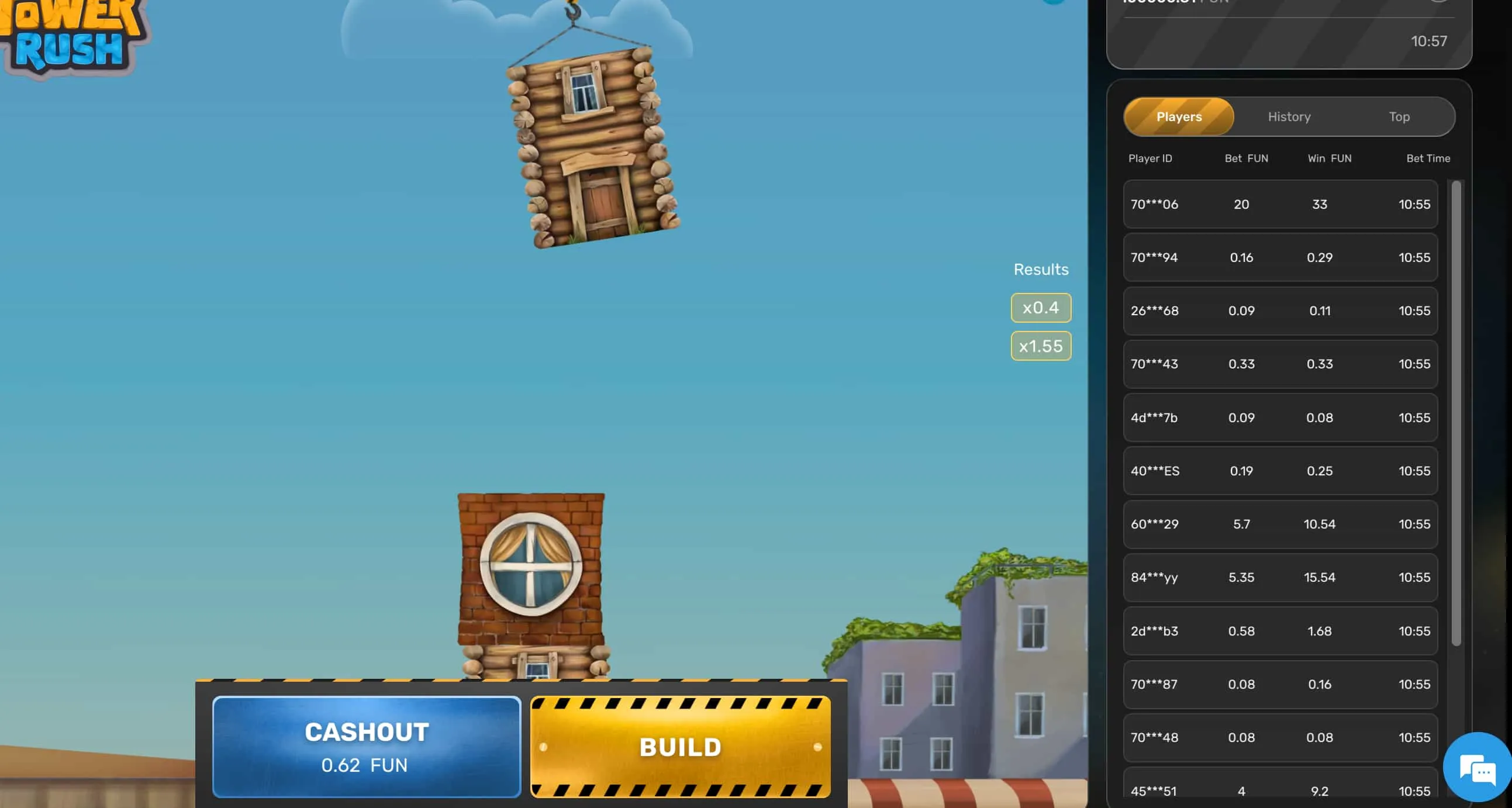 Tower Rush Mechanik und Ablauf